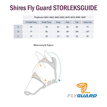 Shire fly hood with ears and nose- Navy, Full
