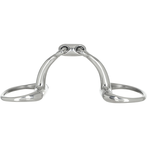 Horse Guard Anir Curved Eggbutt Bit - Silver