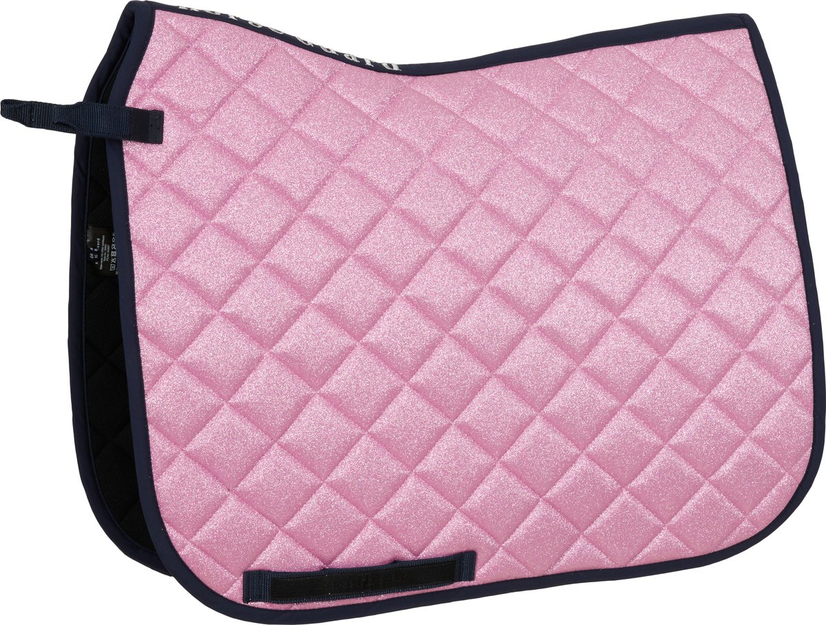 HorseGuard Horse Guard Glitter satulahuopa, kouluratsastus - Pink Mist, DR17
