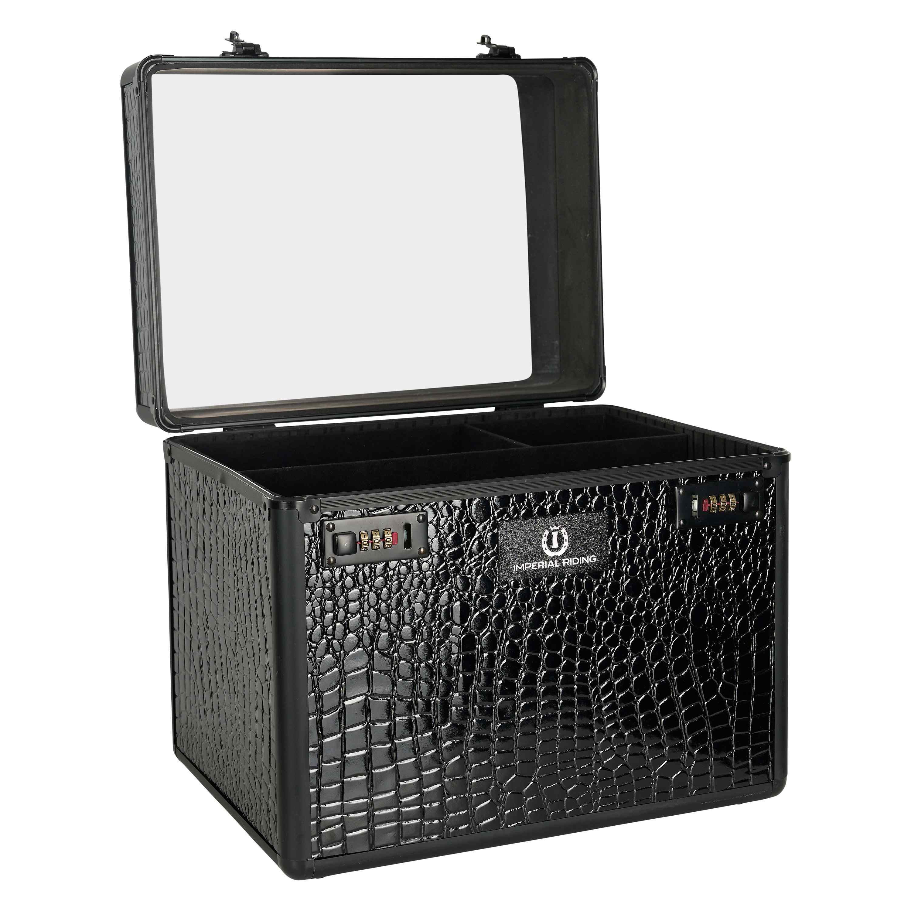 Imperial Riding Grooming Box Shiny -Black Black Croco - 3