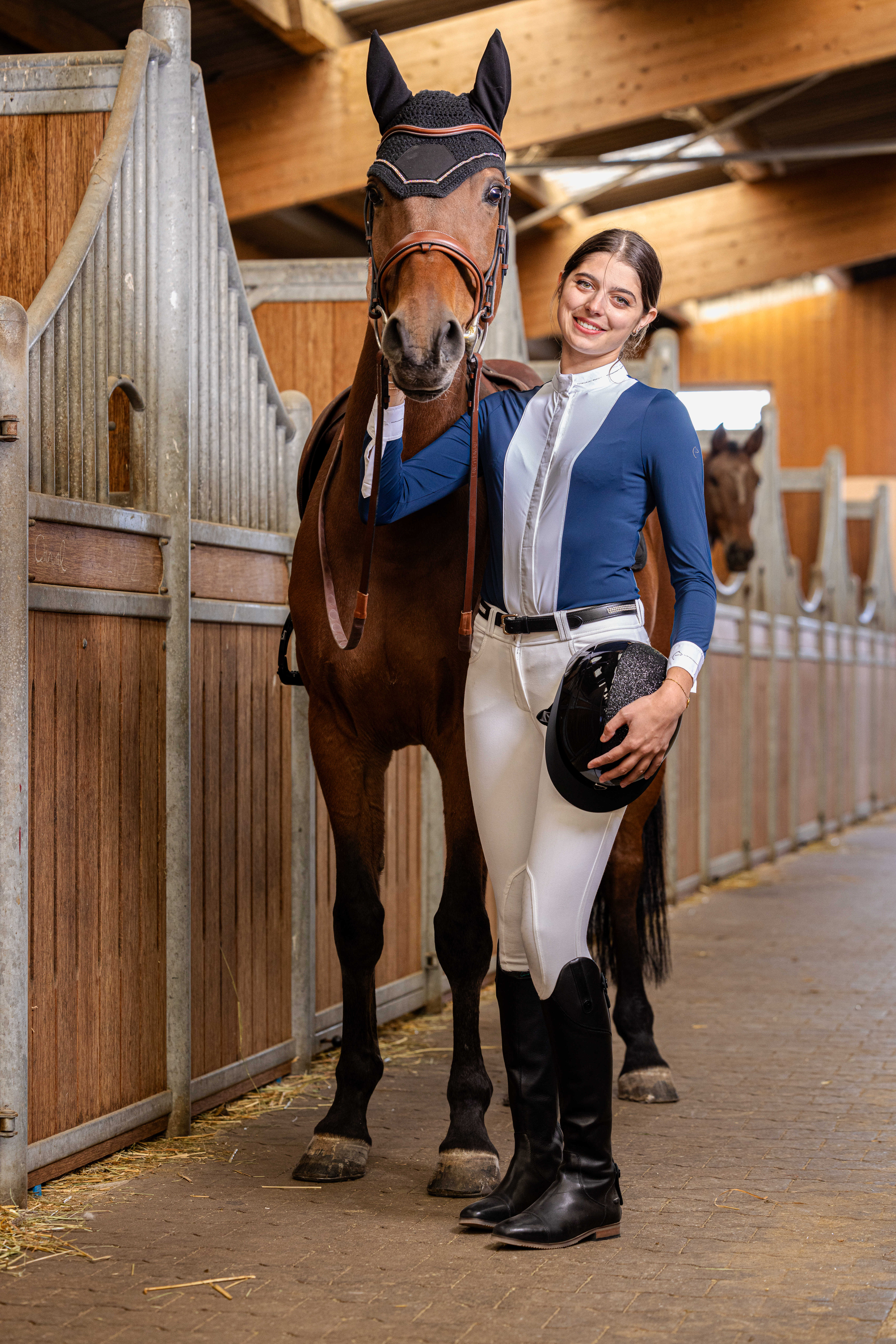 Equitheme Julia Competition Shirt Navy blue - 2