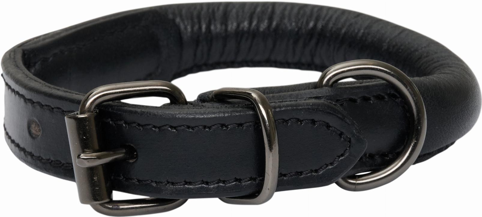 CATAGO Hundhalsband i Läder  - Svart, 50cm - endast detta ex