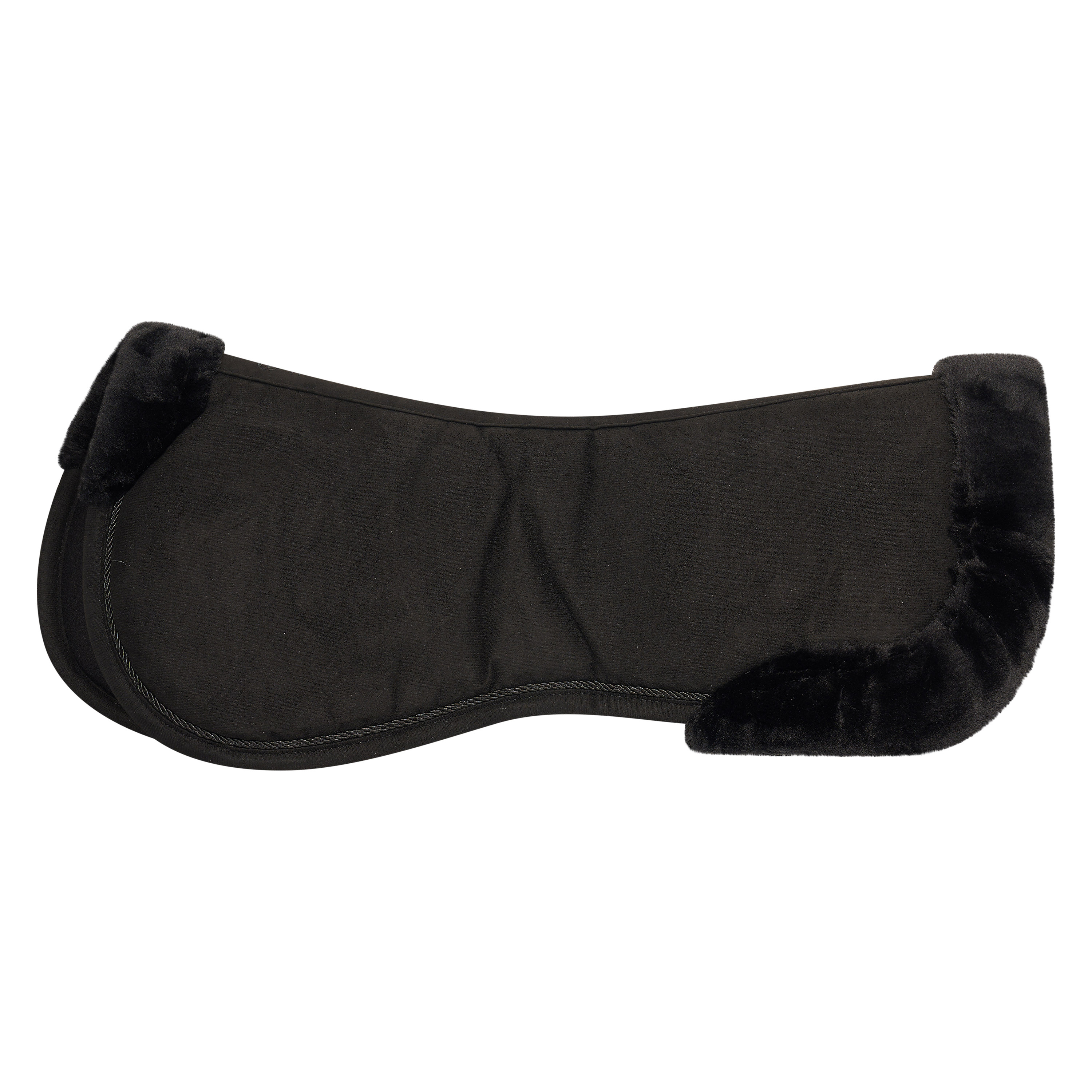 Imperial Riding Halbpad Wildleder Fell - Schwarz-Schwarz