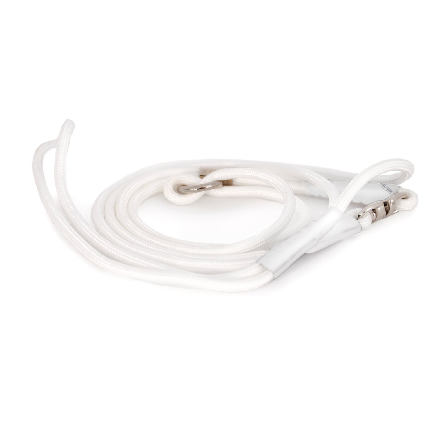 Utställningskoppel i runt nylon- Vit