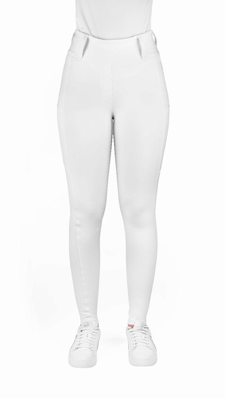 Equithème Alize Silicone Helskodda Ridtights Vit (34)