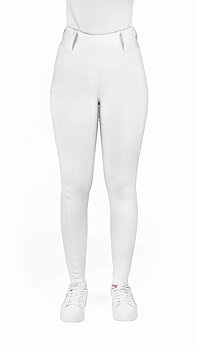 Equitheme Alize Silicone Full-Seat Riding Tights White