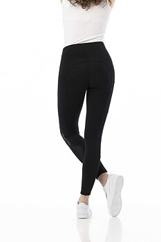 Equitheme Brigitte Silicone Full-Seat Riding Tights Black