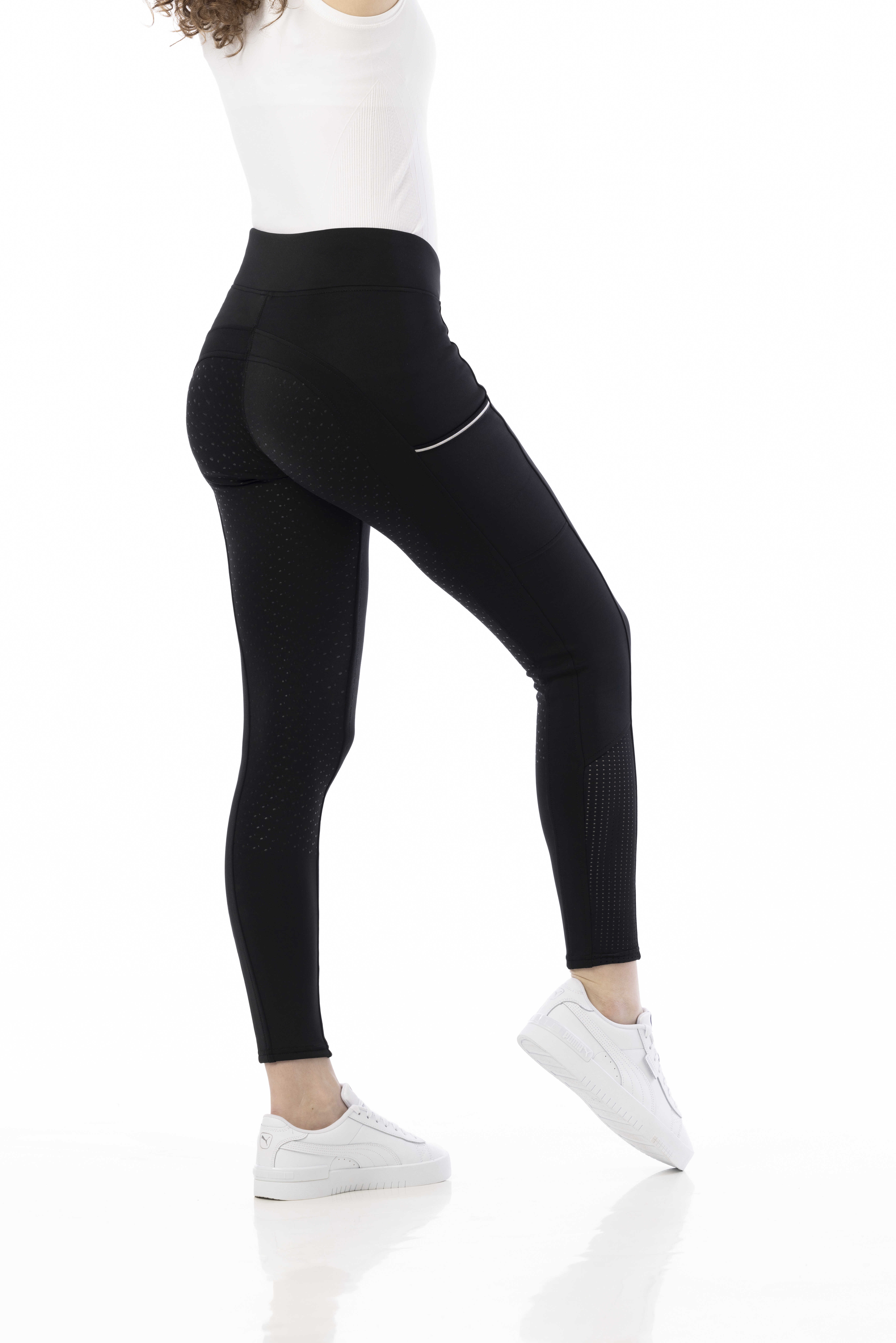 Equitheme Brigitte Silicone Helskodda Ridtights Svart - 3