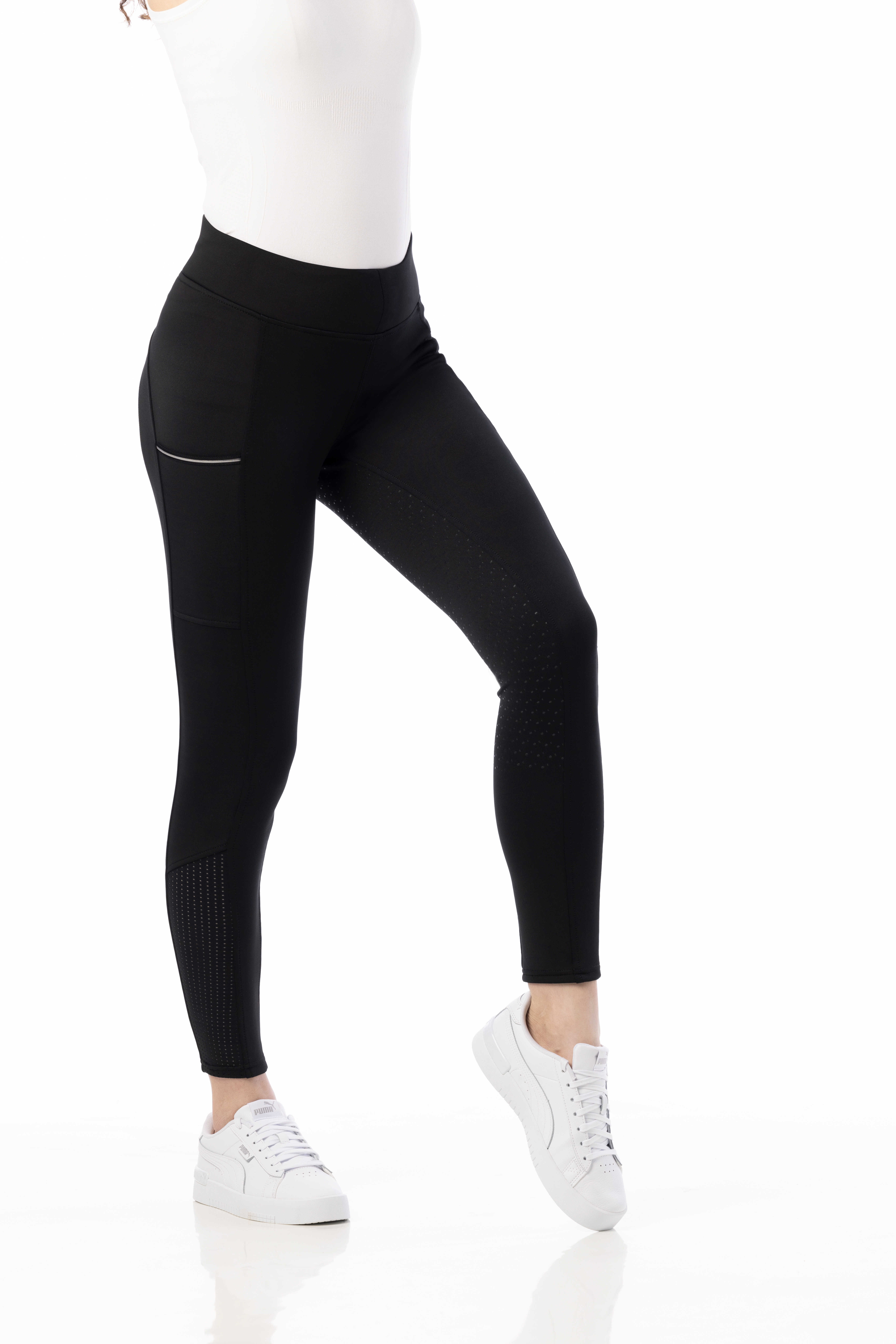 Equitheme Brigitte Silicone Helskodda Ridtights Svart - 5