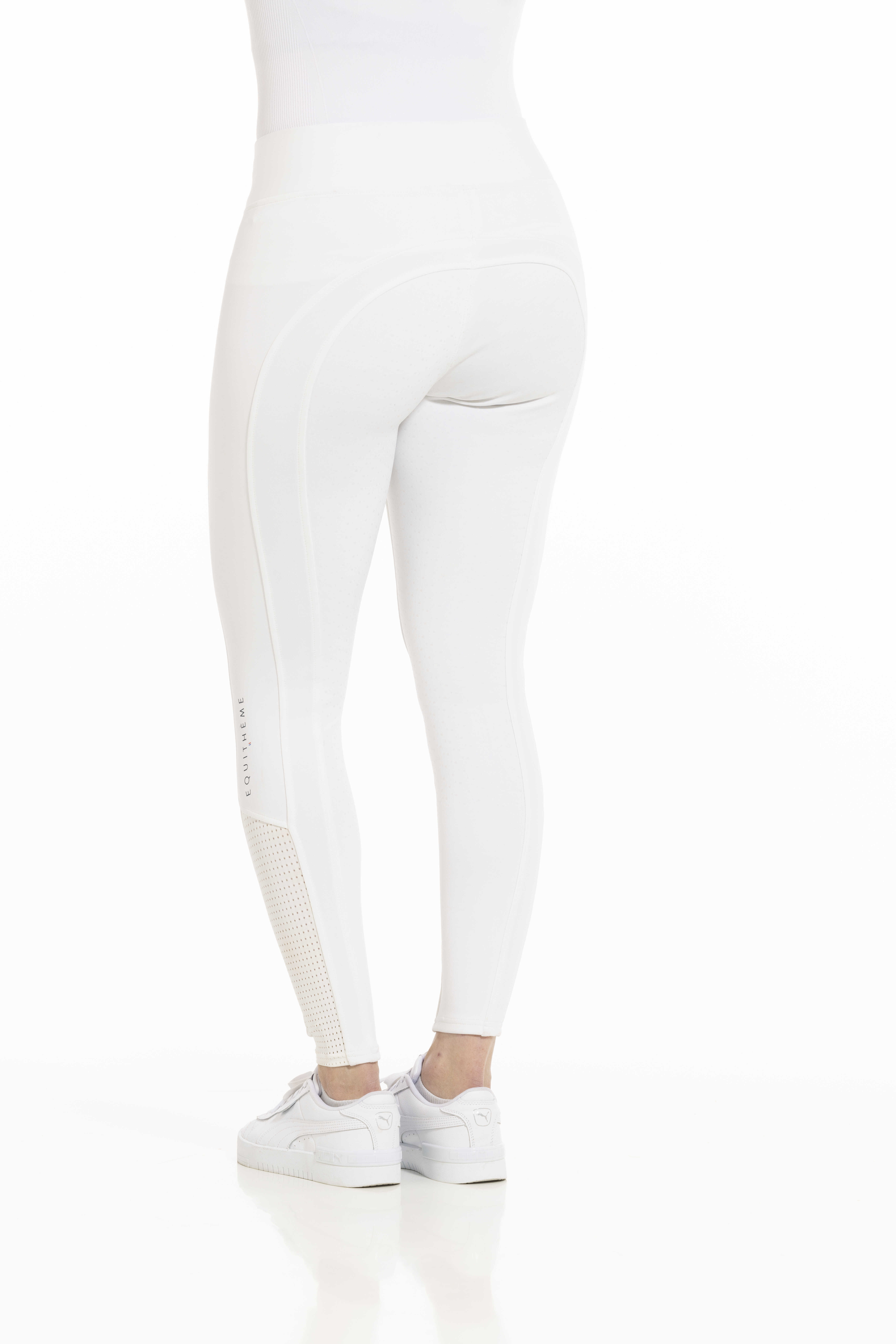 Equitheme Brigitte Silicone Helskodda Ridtights Vit - 5