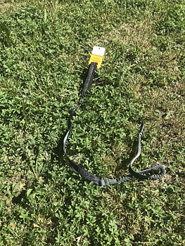 OllyDog  - Flagstaff Adjustable Spring Leash  -  Raven Bark - only this copy