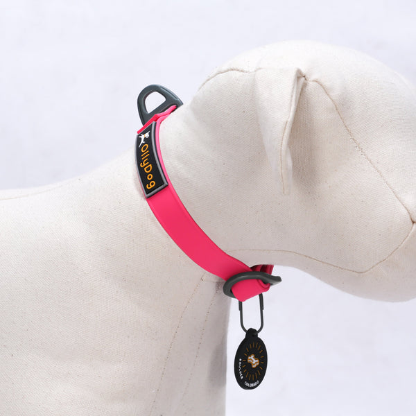 OllyDog Tilden vattentätt halsband - Rosa, L - endast detta ex - 3