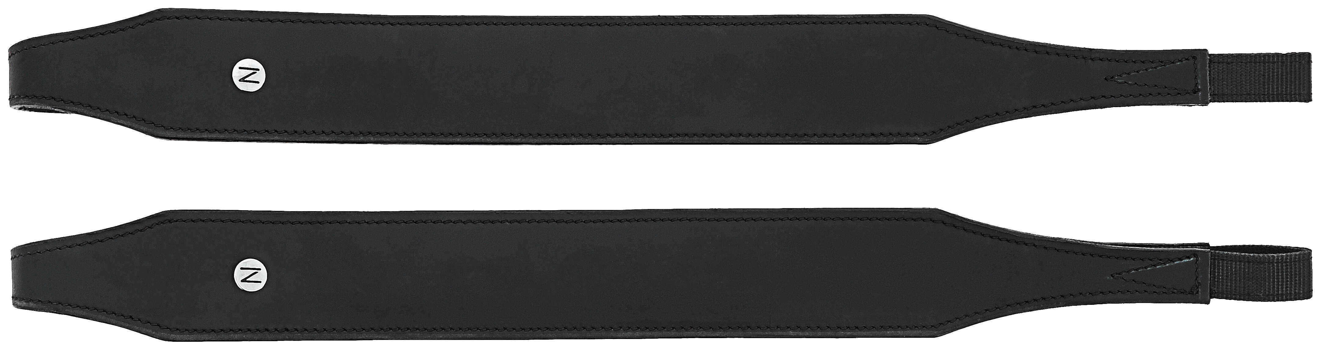 Norton Line Wide Stirrup Leathers Black - 2