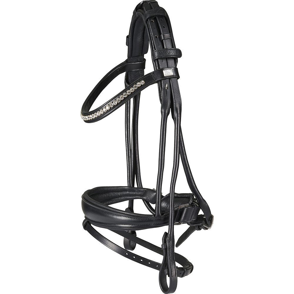Horse Guard Ava Ympäriommellut Suitset ilman Ohjia Musta, Cob