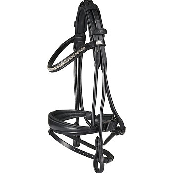Horse Guard Ava Ympäriommellut Suitset ilman Ohjia Musta, Cob