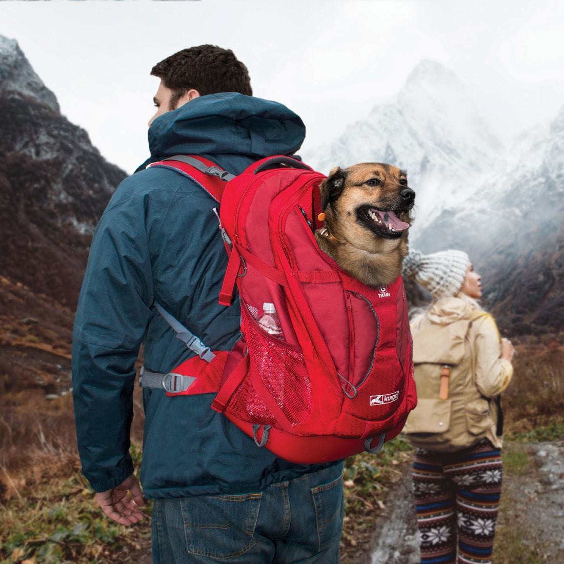Kurgo Carrying Bag for Dog - G-Train Pack - Red - 9