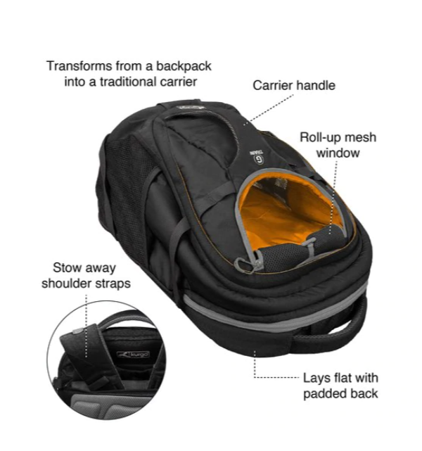 Kurgo Carrying Bag for Dog - G-Train Pack - Red - 8