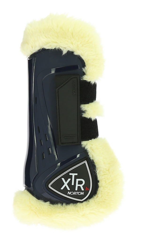 NORTON XTR Benskydd Med Syntetiskt Fårskinn Häst Navy - 2