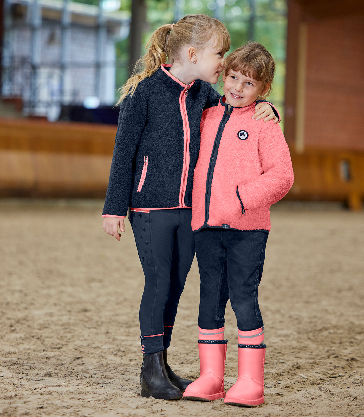 Waldhausen Lucky Lana Fleecejacka, Barn rosarot/Lucky Heart - 7