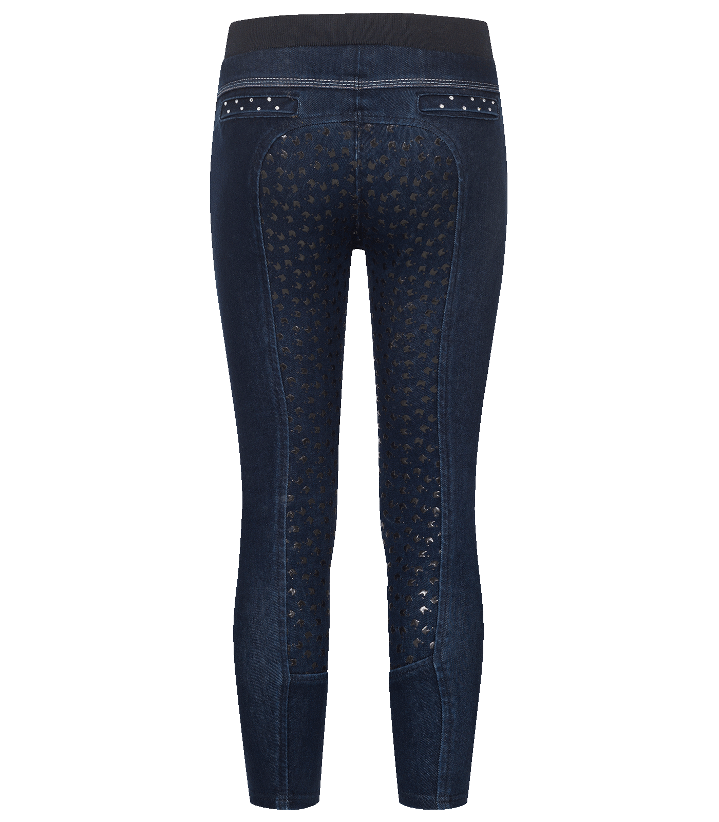 Waldhausen Lucky Lia Jeans Riding Leggings, kids midnight blue/Lucky Heart - 3