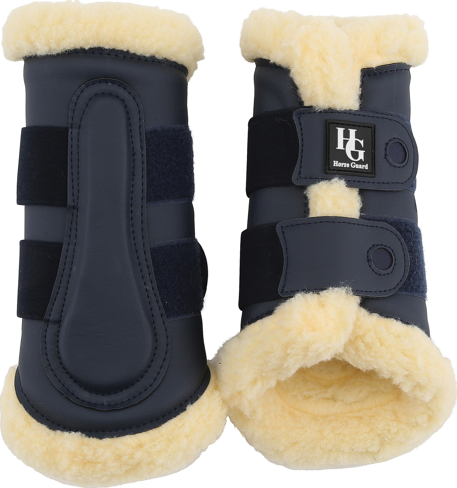 Horse Guard Fur boots navy, S
