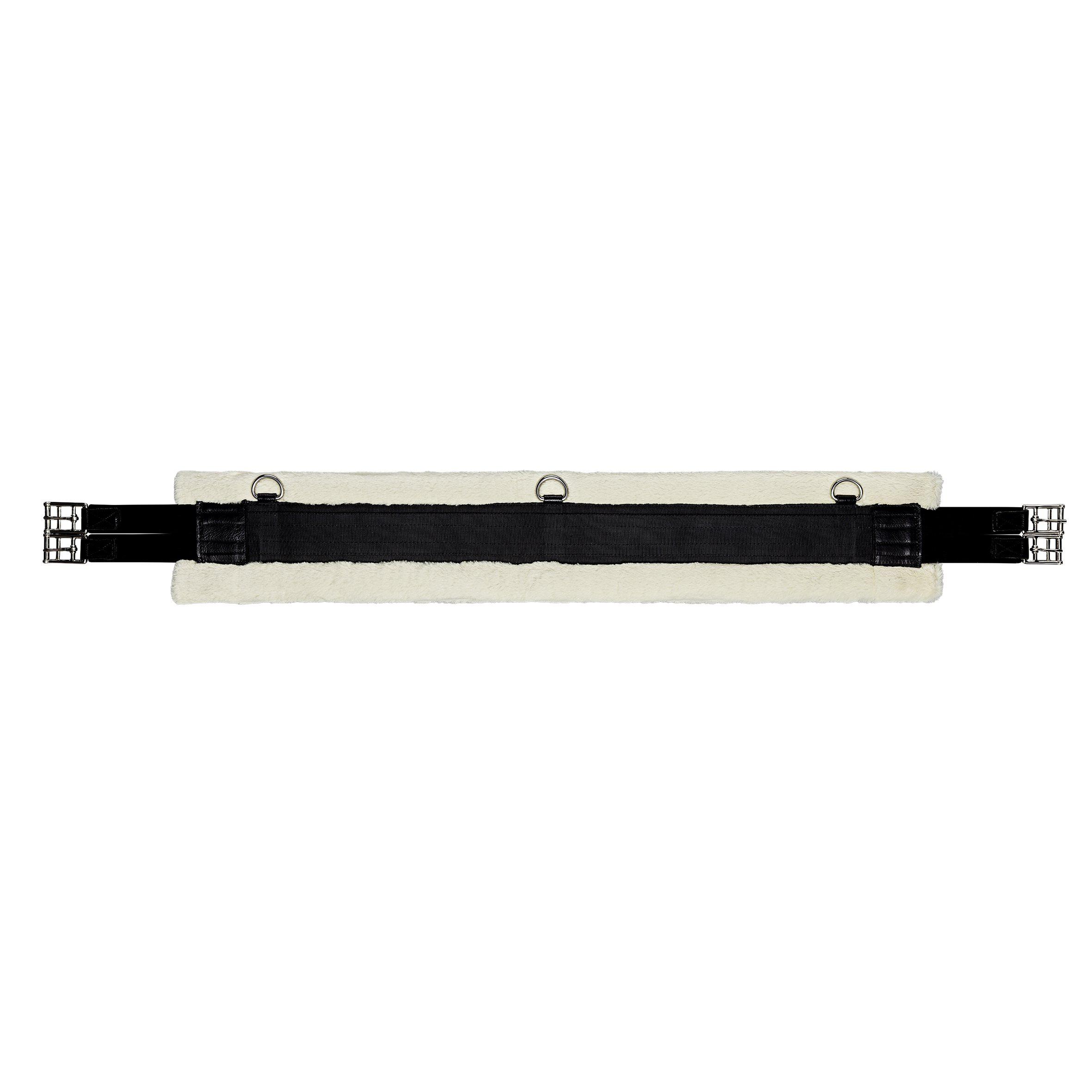 Protector Synthetic Saddle Girth with Fur - Brown - 2
