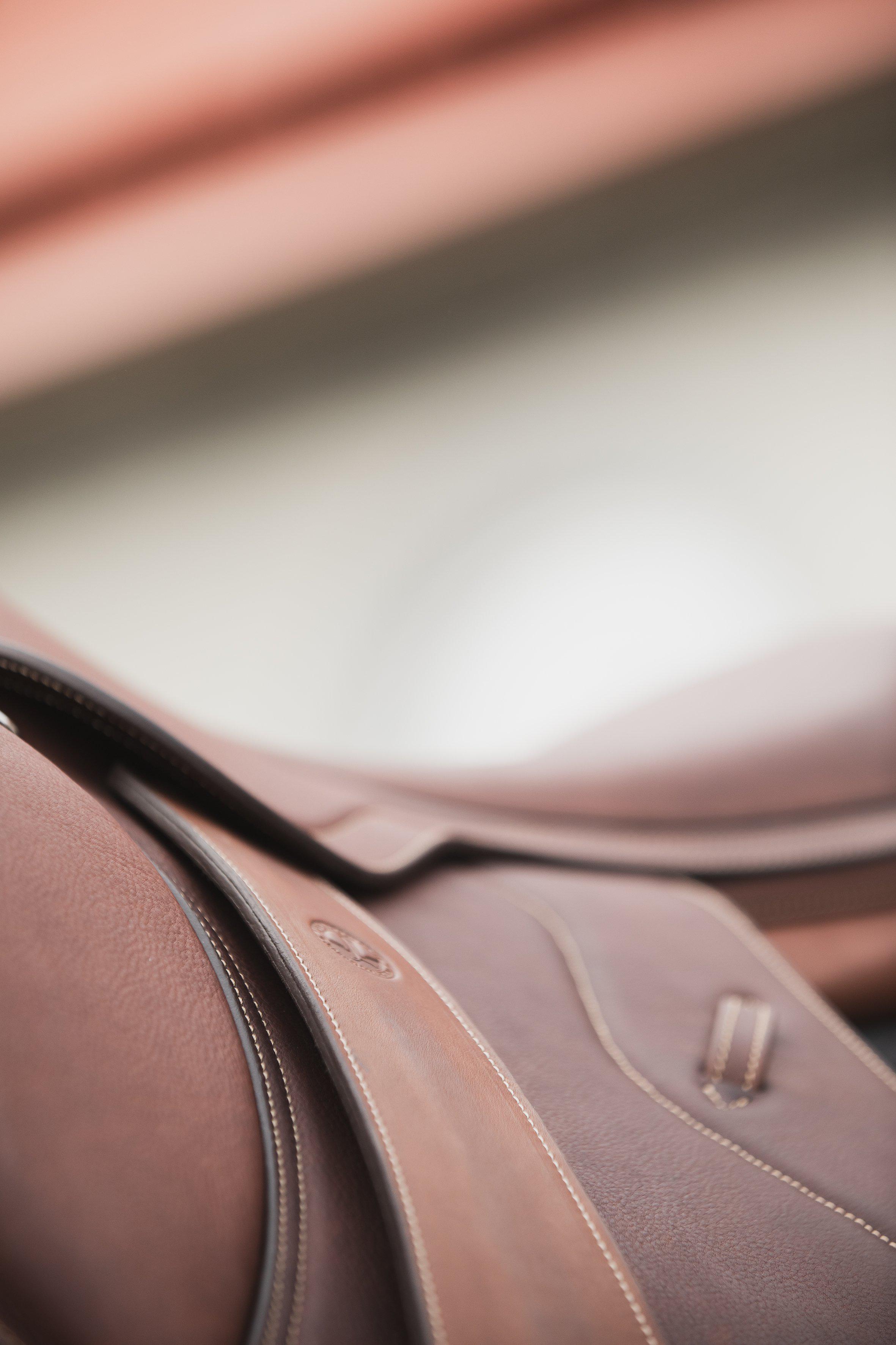 Lippo Eccelente Stirrup Leathers Mono Wide - Cognac - 2
