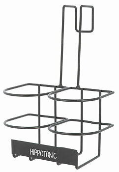 Hippotonic Double Bottle Holder Black