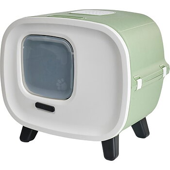 Savic Mira de Luxe Cat Toilet - Botanical green