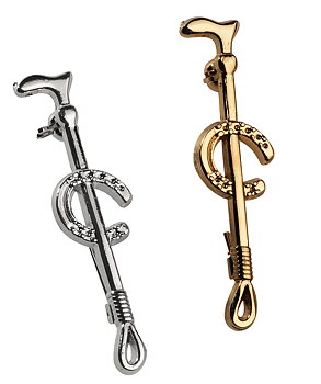 EQUITHEME Brosch Silver - Hästsko