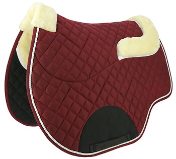 NORTON 'Confort' Saddle Pad/back Pad Burgundy - Full size