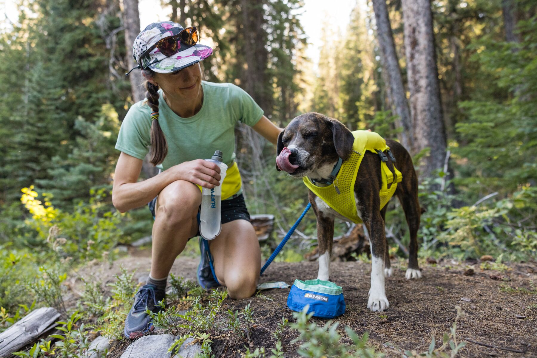 Ruffwear Trail Runner Running Vest Lichen Green PETSTER