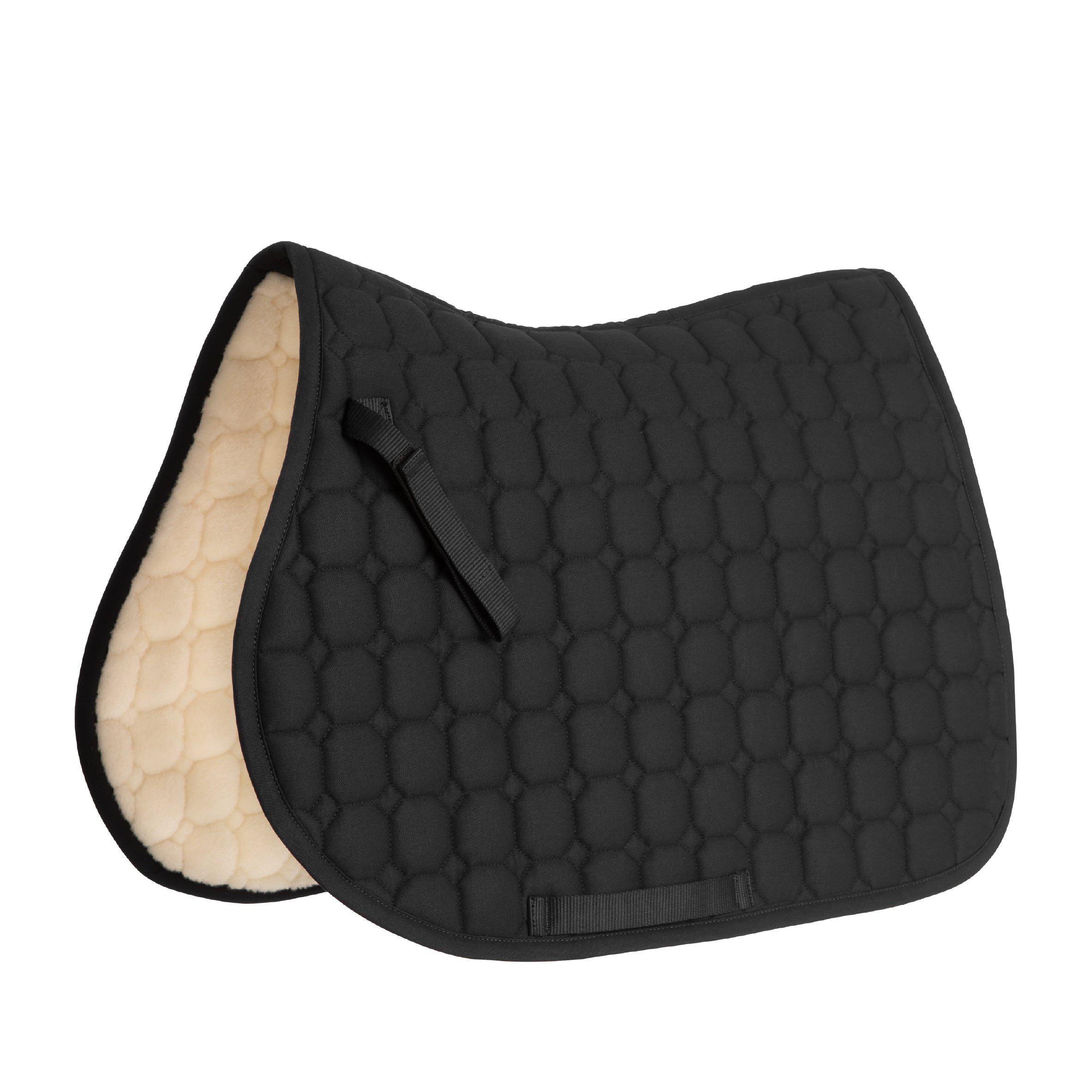 Protector Octagon Saddle Pad, Faux Fur - Show Jumping, Full Navy - 3