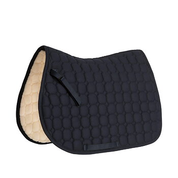 Protector Octagon Saddle Pad, Faux Fur - Show Pony, Navy