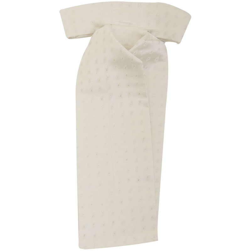 Plastron pattern Ivory leaf