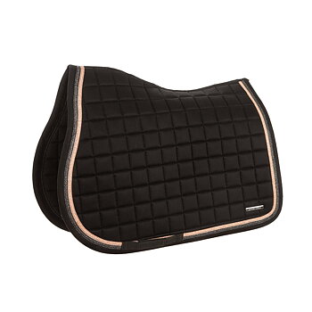 Lami-Cell Sparkling Saddle Pad, Dressage - Black/Rosé