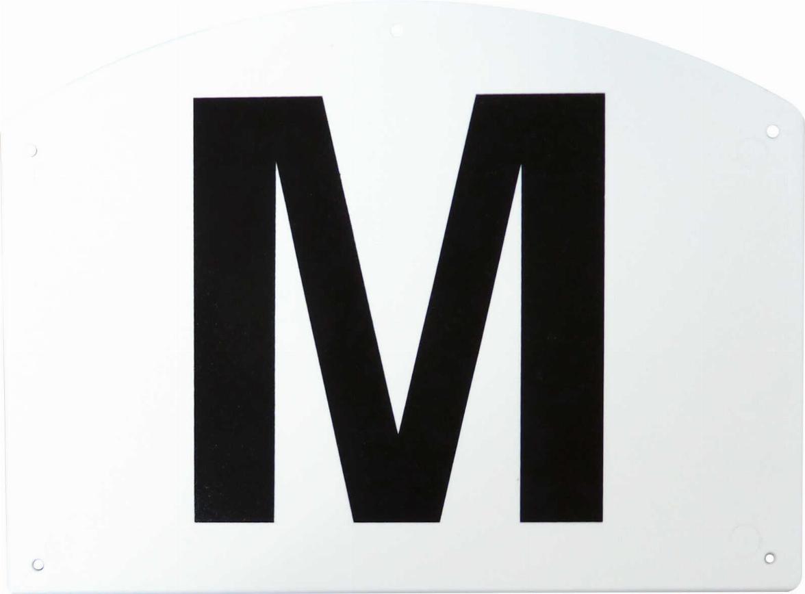 Hippotonic Letter Markers Plastic, 12 pcs White