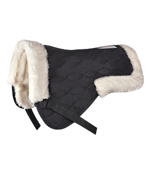 Waldhausen Saddle Pad with synthetic fur black/natural