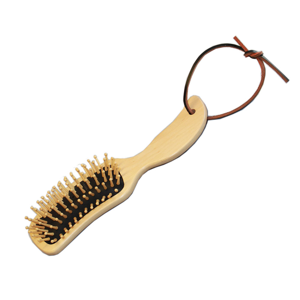 Borstiq mane/tail brush wood ergonomic handle