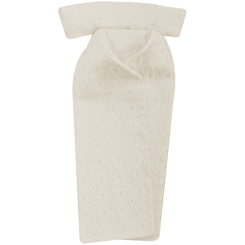 Plastrong med mönster Ivory check