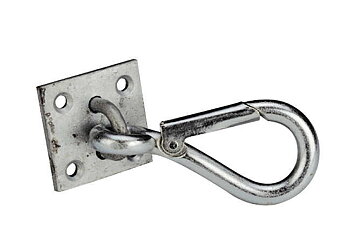 Hippotonic Wall-Mounted Carabiner Nickel plated metallic