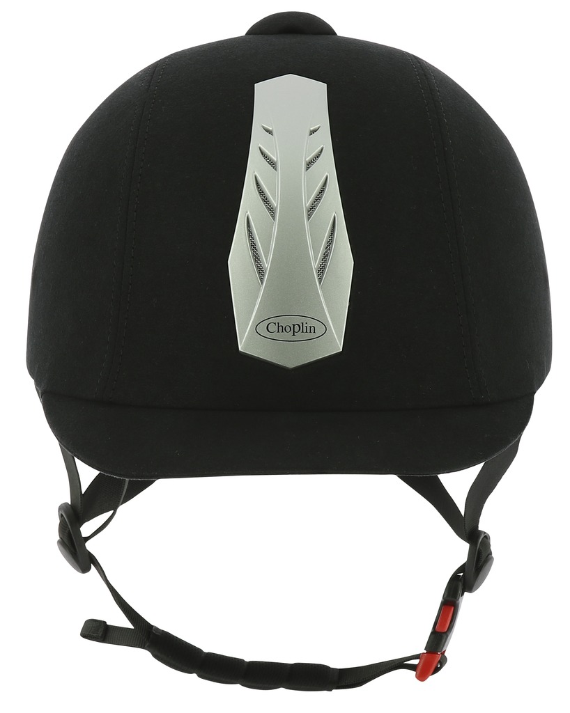 CHOPLIN Aero Adjustable Helmet Black/Front Vents In Matte Silvery Colour - 5