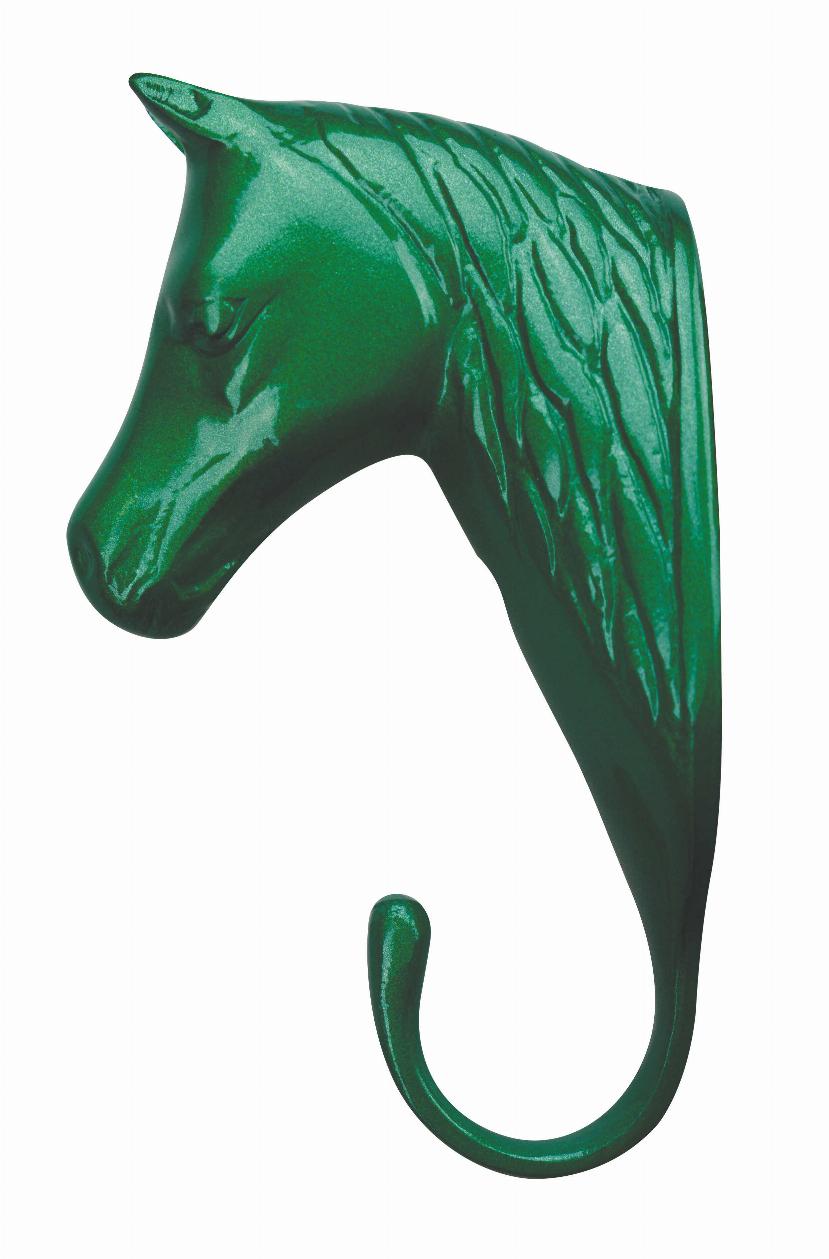 HIPPOTONIC Tränshängare Hästhuvud Mörkgrön