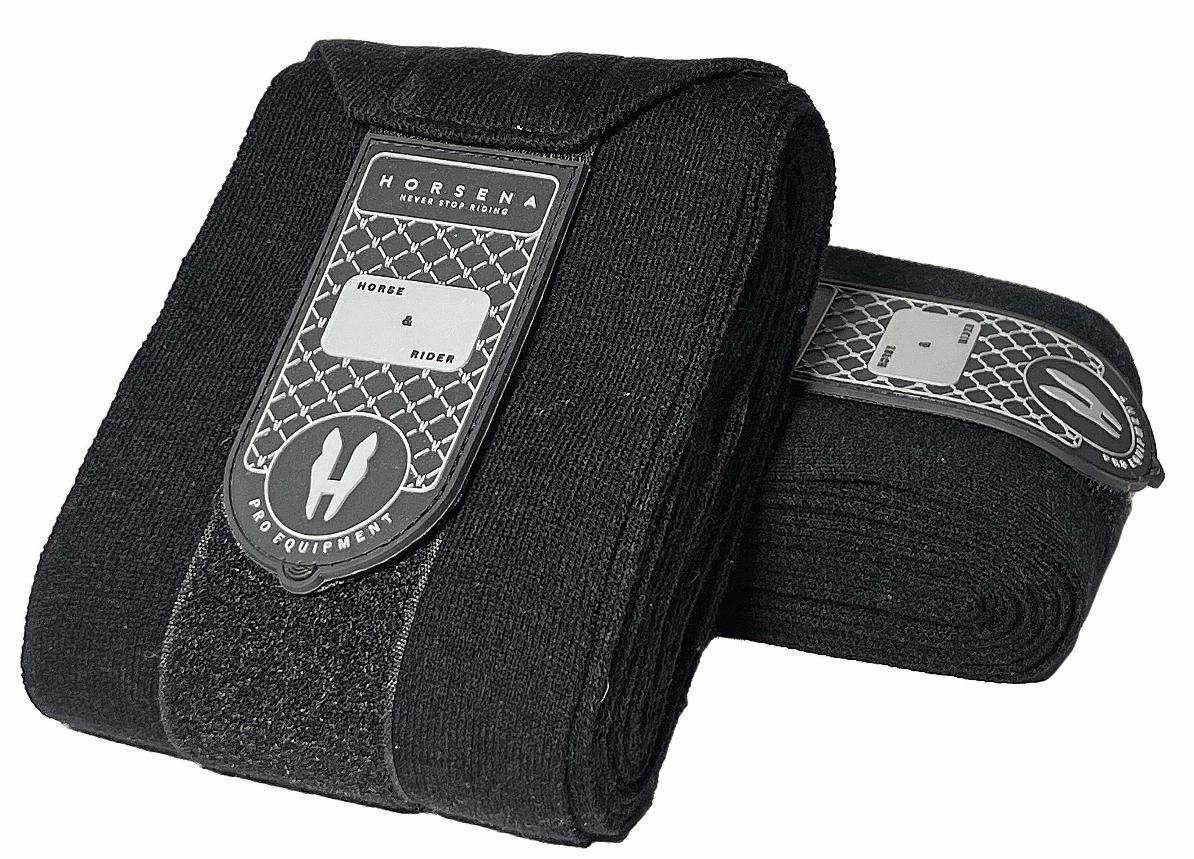 Horsena Elastiska Benlindor Svart