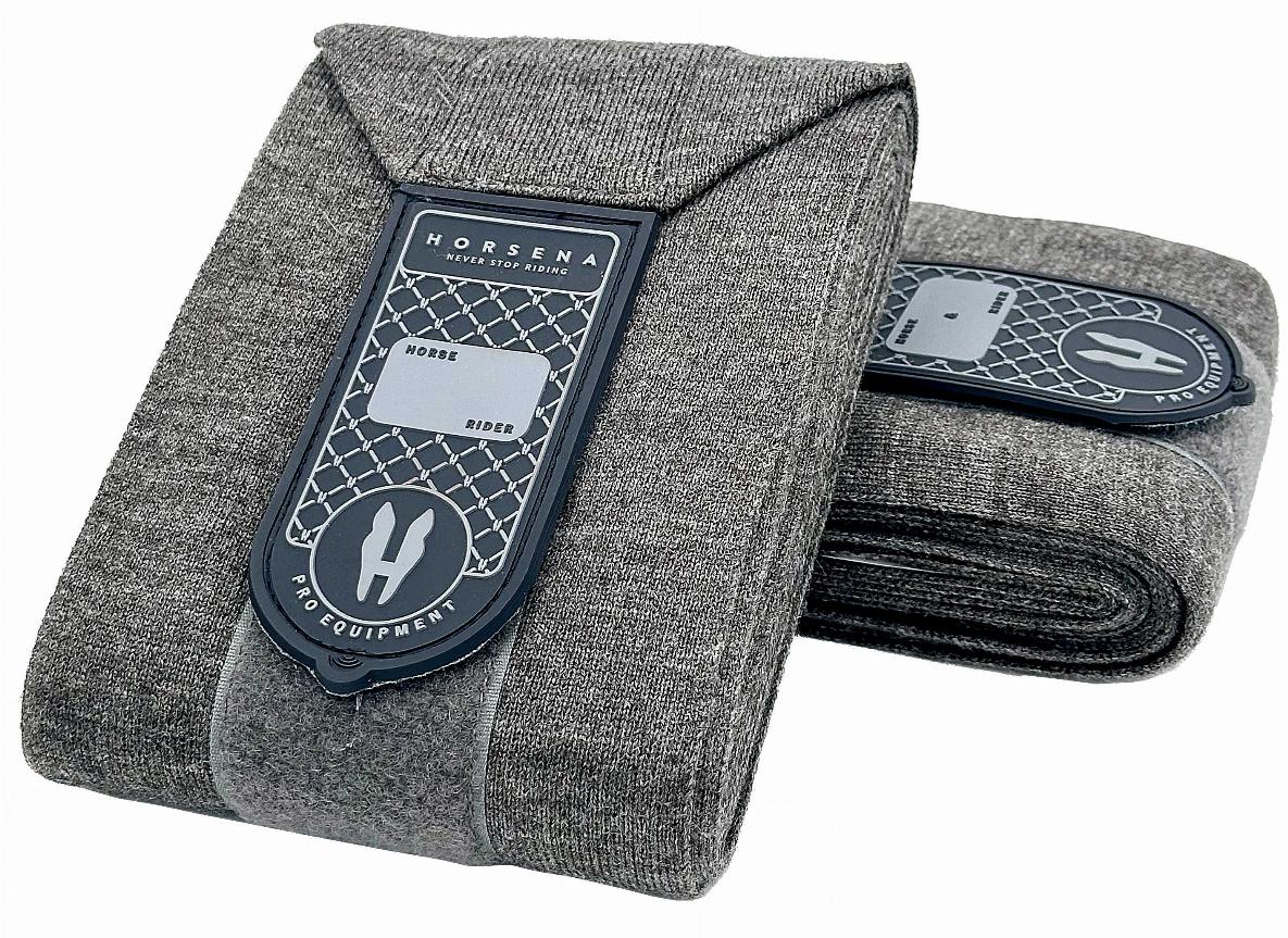 Horsena Elastiska Benlindor Grå