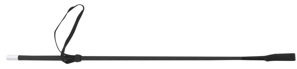 WHIP & GO Nylonflätat Ridspö i Glasfiber Svart - 61 cm long