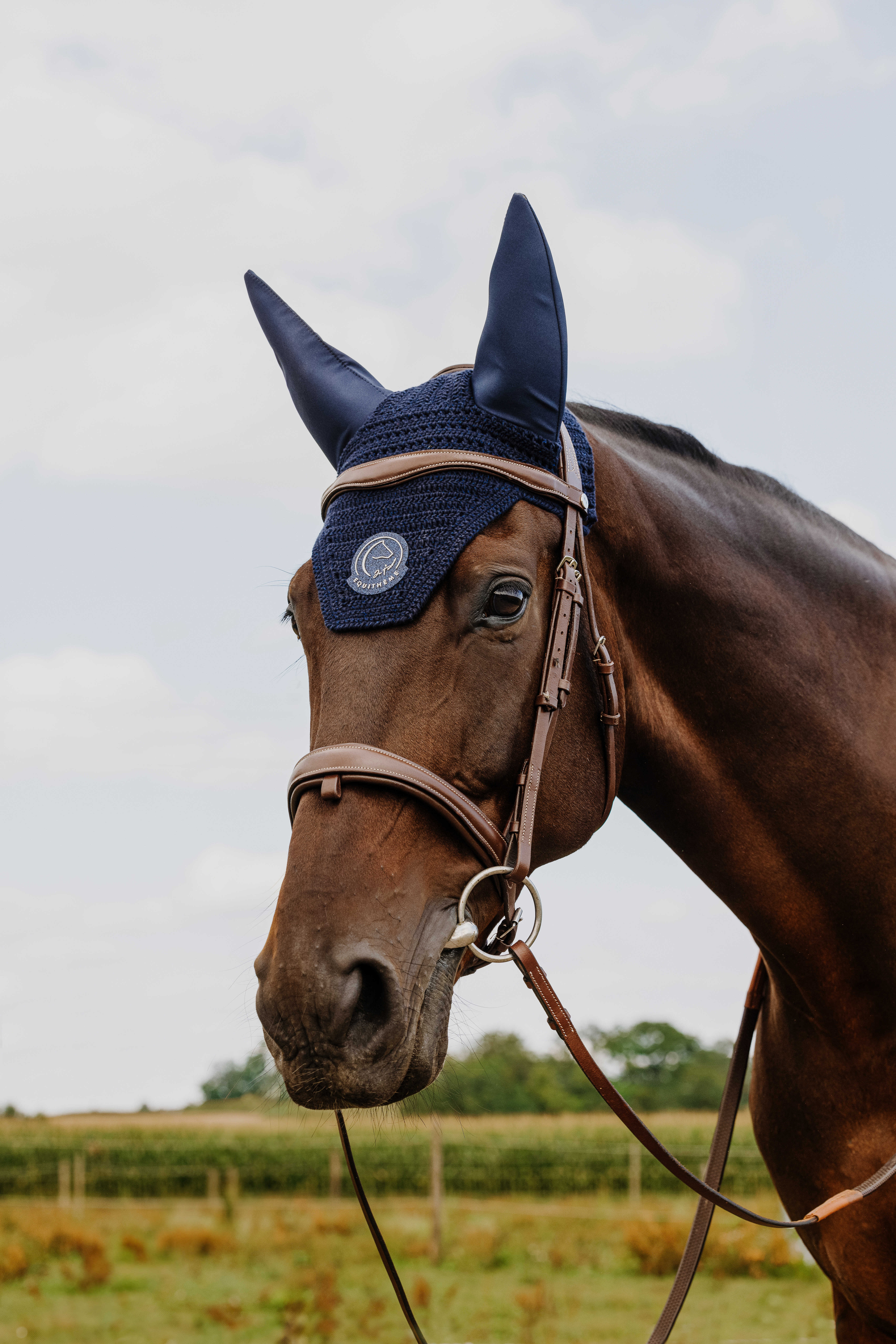 Equitheme Je T'aime Compet Fly Veil Navy blue - 2