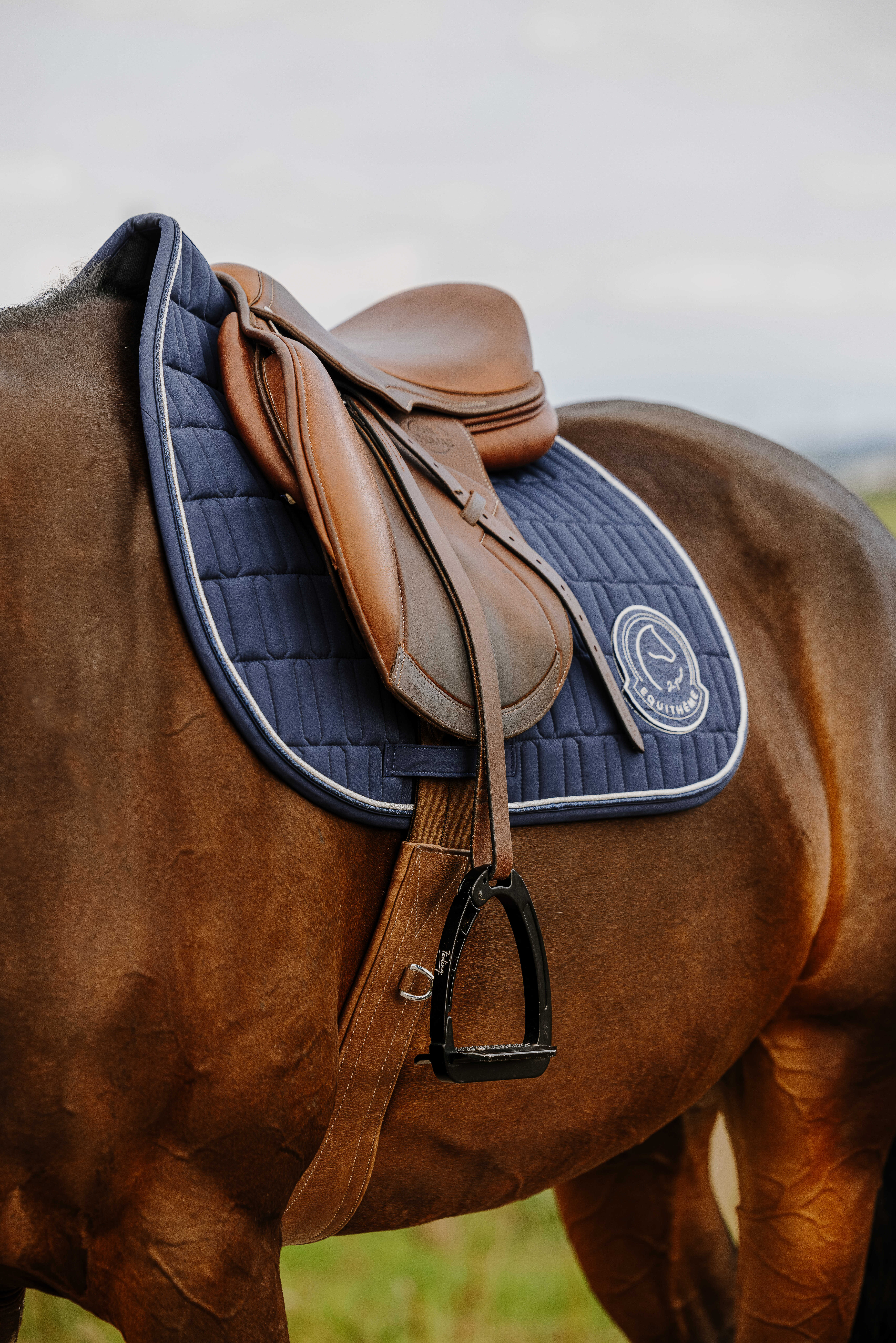 Equitheme Je T'aime Compet Saddle Pad Blue - 5