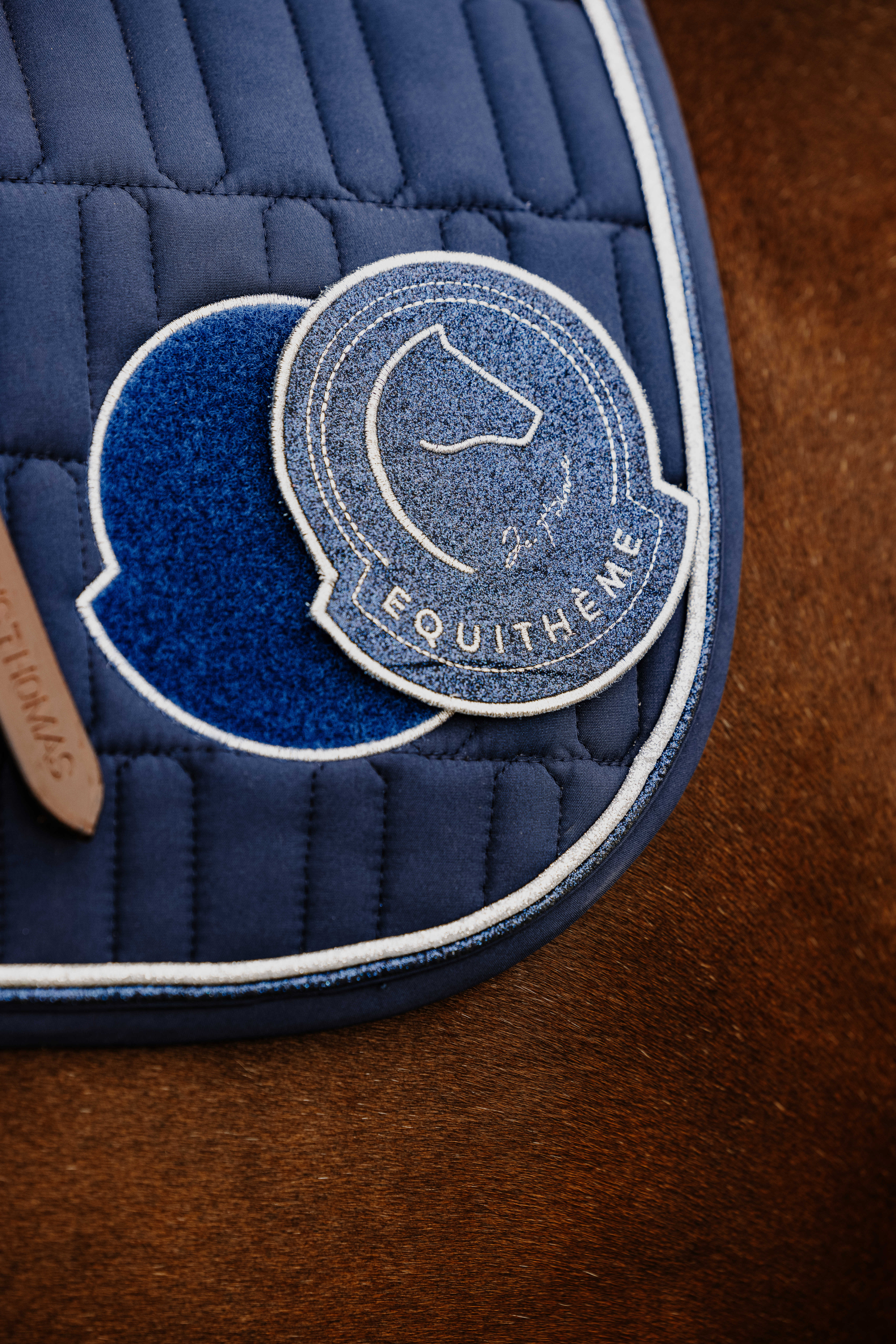 Equitheme Je T'aime Compet Saddle Pad Blue - 6
