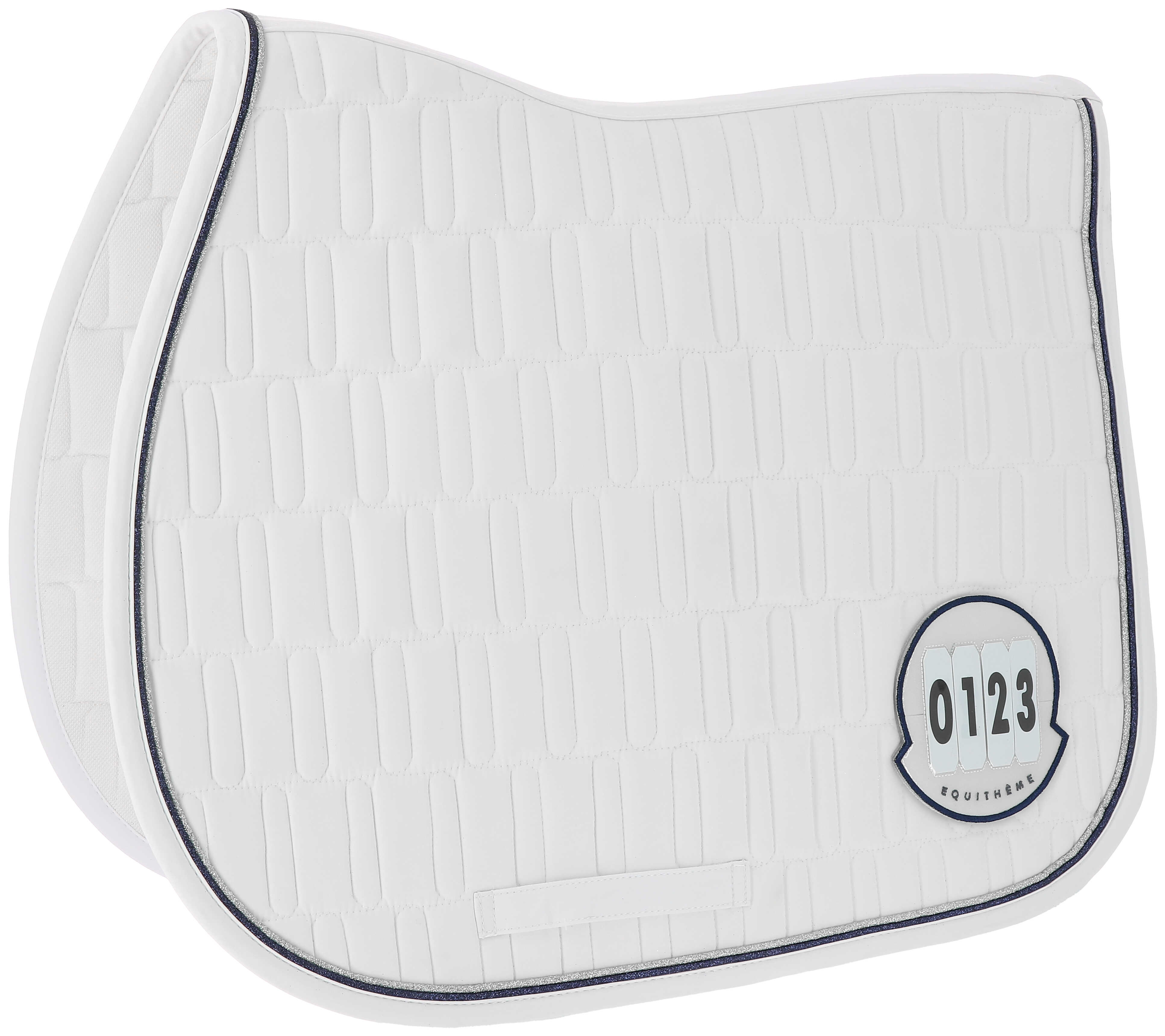 Equitheme Je T'aime Compet Saddle Pad White - 2